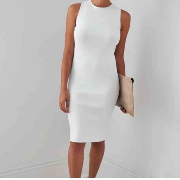 Zara White Open  Back Dress small - Picture 5 of 5